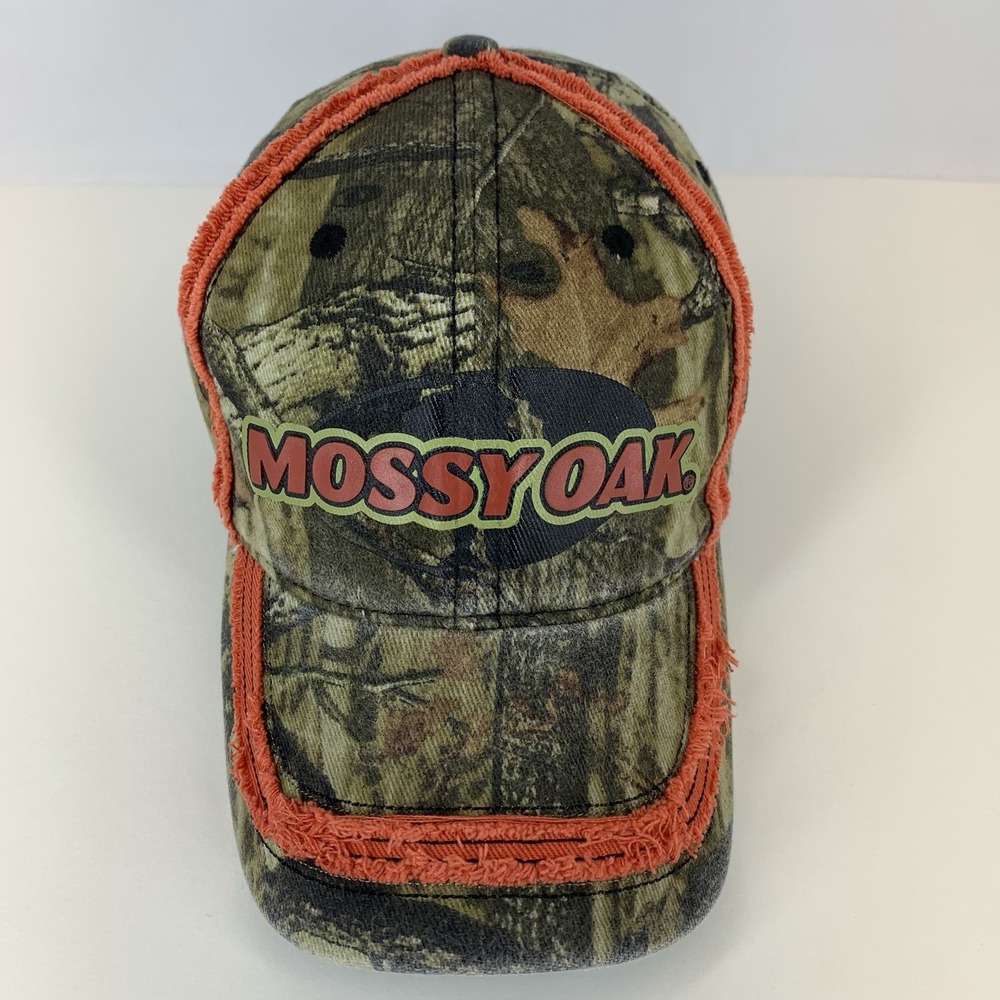 Mossy Oak Camo Hat Break Up Red Adjustable OSFM Paramount Outdoors Baseball Cap